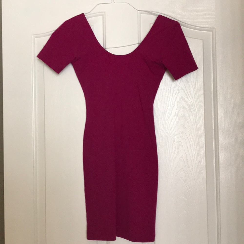 American Apparel Pink Body Con Dress
